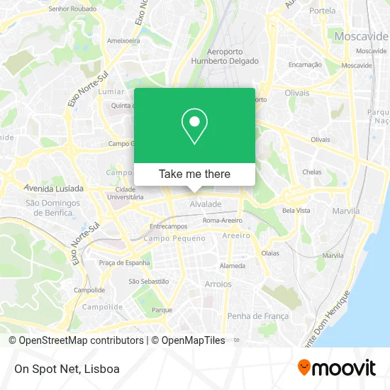 On Spot Net map