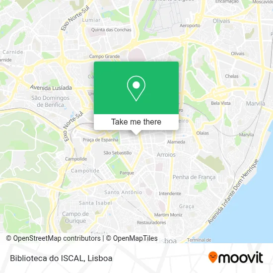Biblioteca do ISCAL map