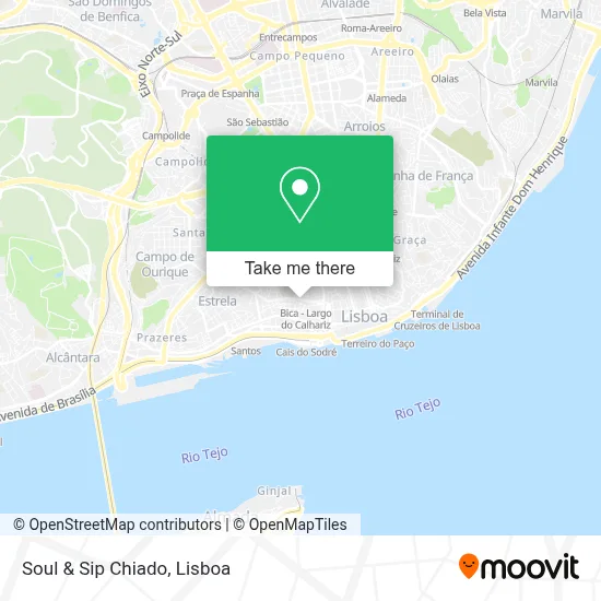 Soul & Sip Chiado mapa