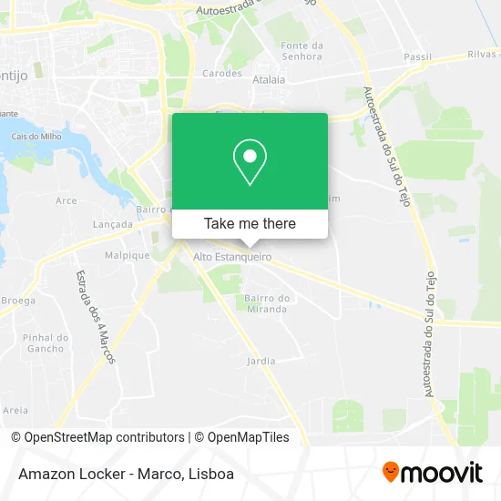 Amazon Locker - Marco map