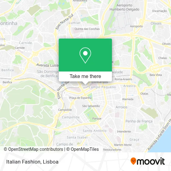 Moda Italiana map
