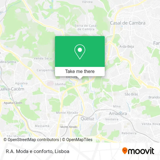 R.A. Moda e conforto mapa