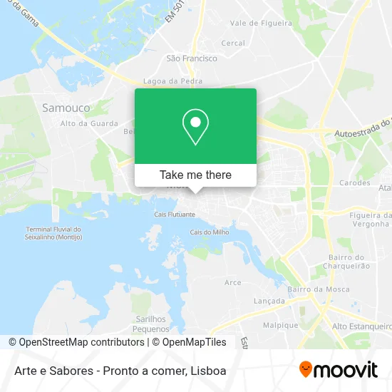 Arte e Sabores - Pronto a comer map