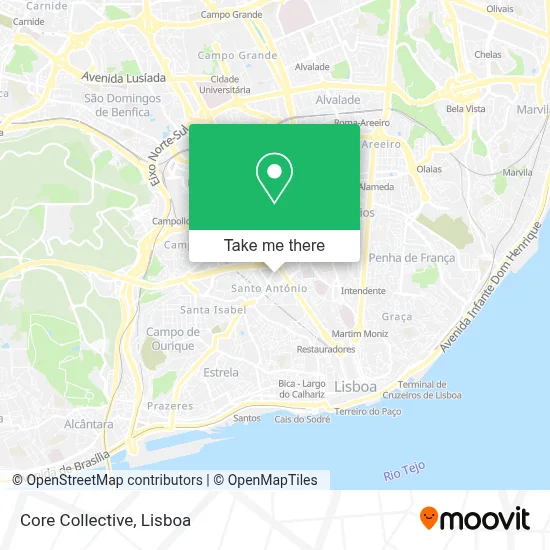Core Collective map