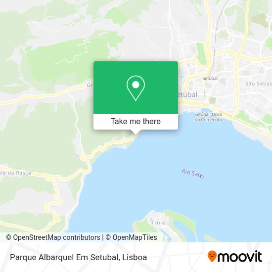 Parque Albarquel Em Setubal map