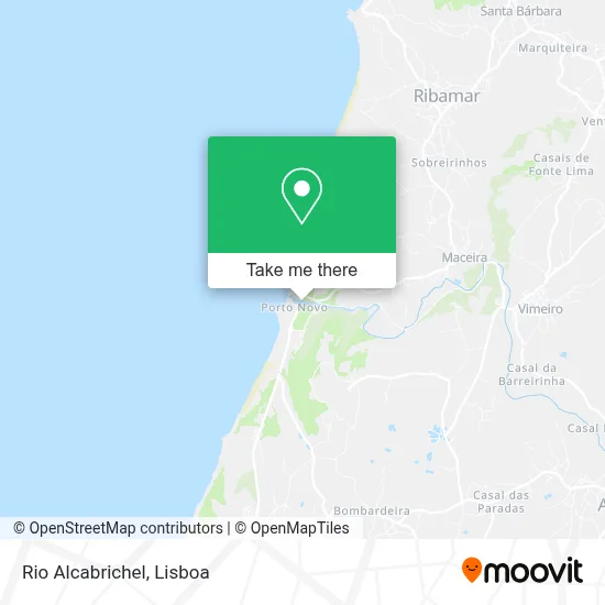 Rio Alcabrichel mapa