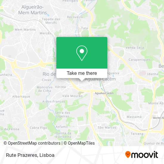 Rute Prazeres mapa