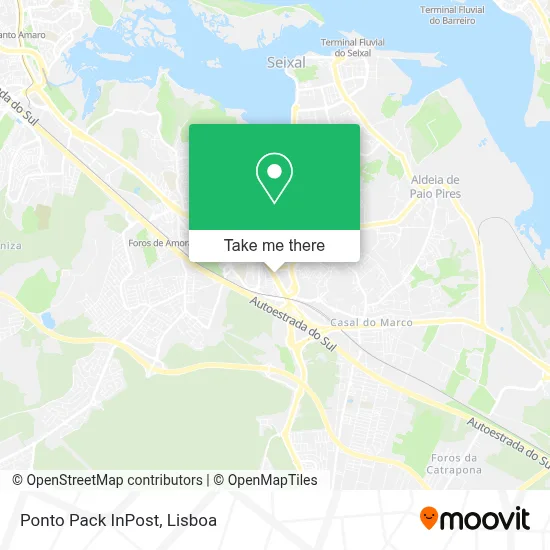 Ponto Pack InPost map