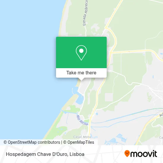 Hospedagem Chave D'Ouro map
