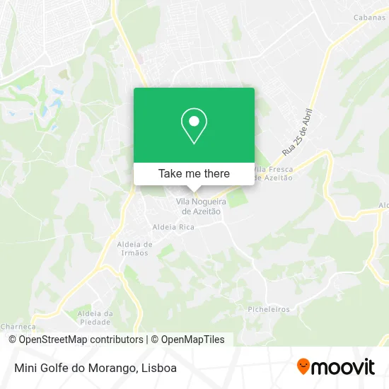 Mini Golfe do Morango map