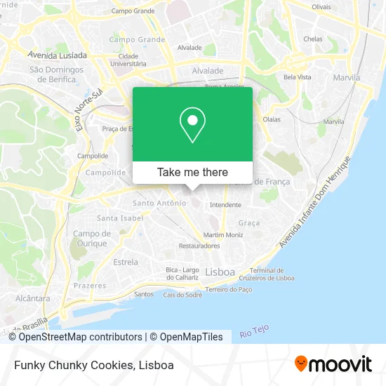 Funky Chunky Cookies map