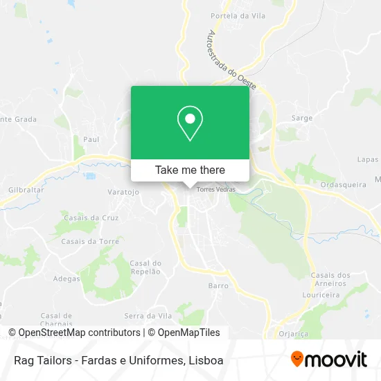 Rag Tailors - Fardas e Uniformes map