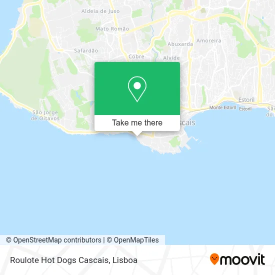 Roulote Hot Dogs Cascais map
