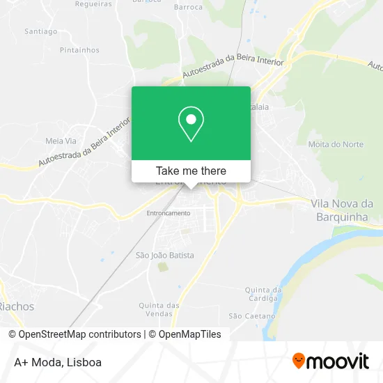A+ Moda map