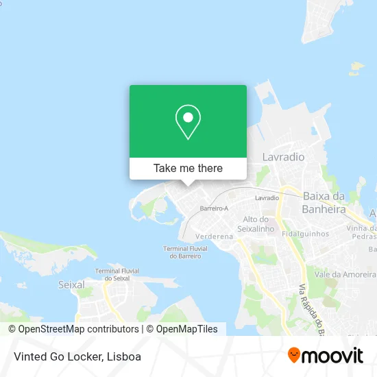 Vinted Go Locker map