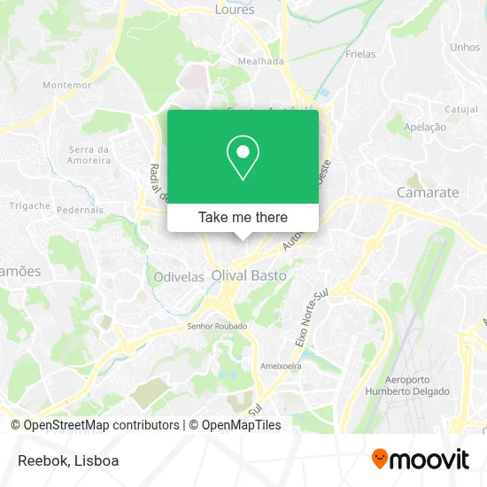 Reebok mapa