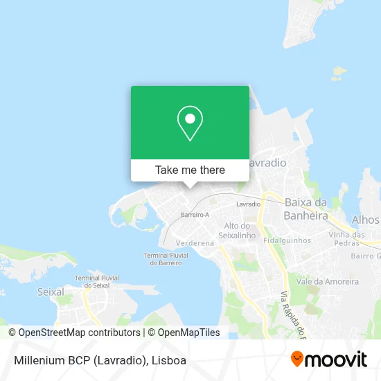 Millenium BCP (Lavradio) map