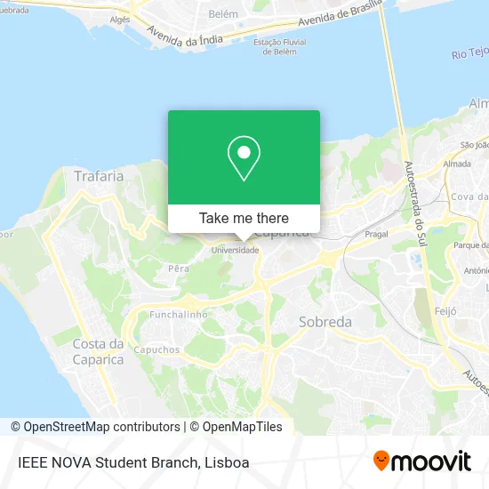 IEEE NOVA Student Branch map