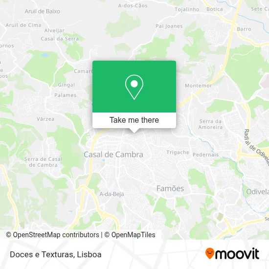 Doces e Texturas map