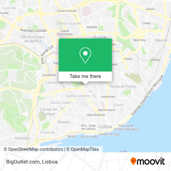 BigOutlet.com map