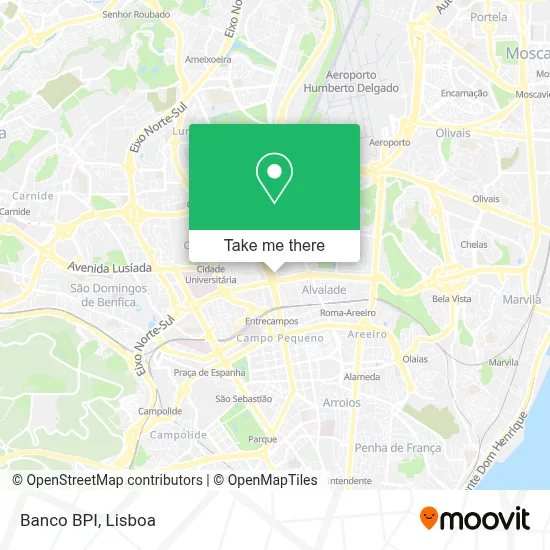 Banco BPI map