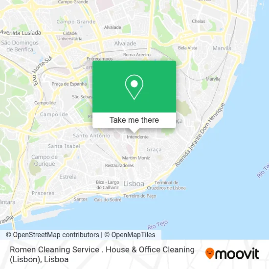 Romen Cleaning Service . House & Office Cleaning (Lisbon) map