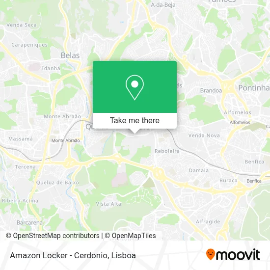 Amazon Locker - Cerdonio map