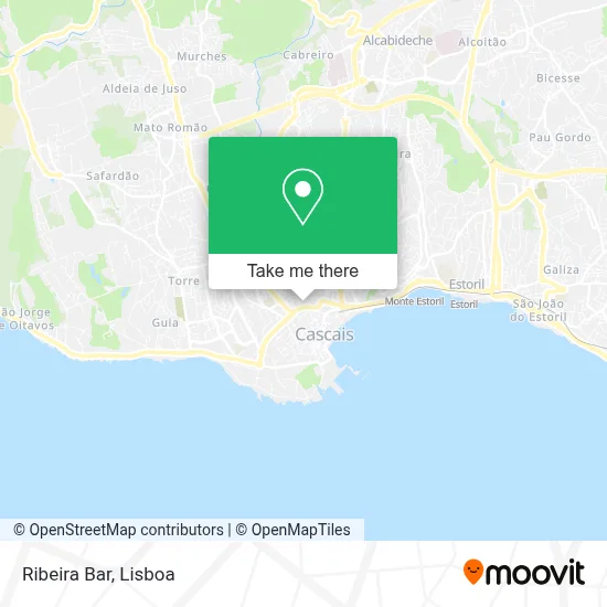 Ribeira Bar map