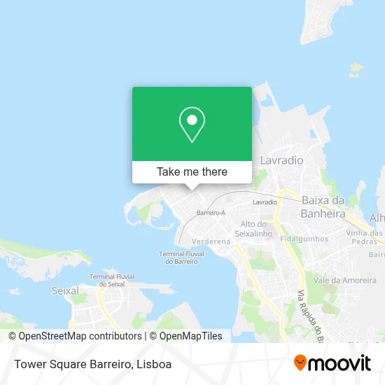 Tower Square Barreiro map