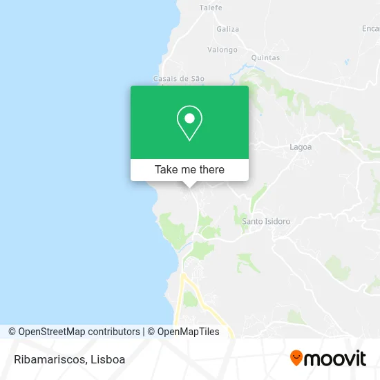 Ribamariscos mapa