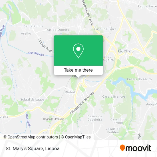 St. Mary's Square map
