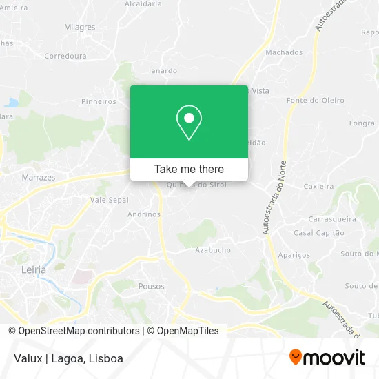 Valux | Lagoa map