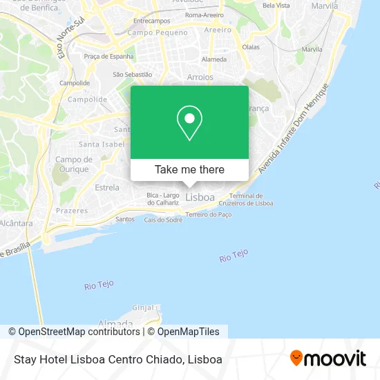 Stay Hotel Lisboa Centro Chiado map
