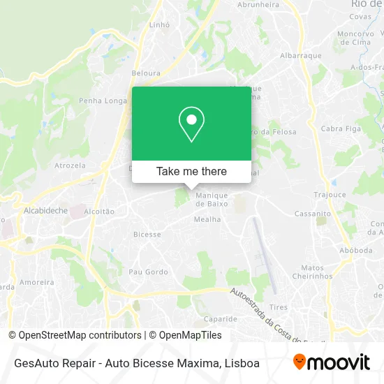 GesAuto Repair - Auto Bicesse Maxima map