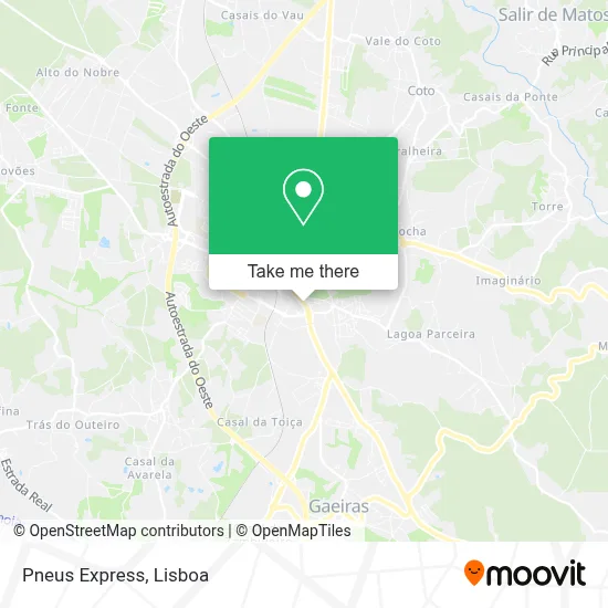 Pneus Express map