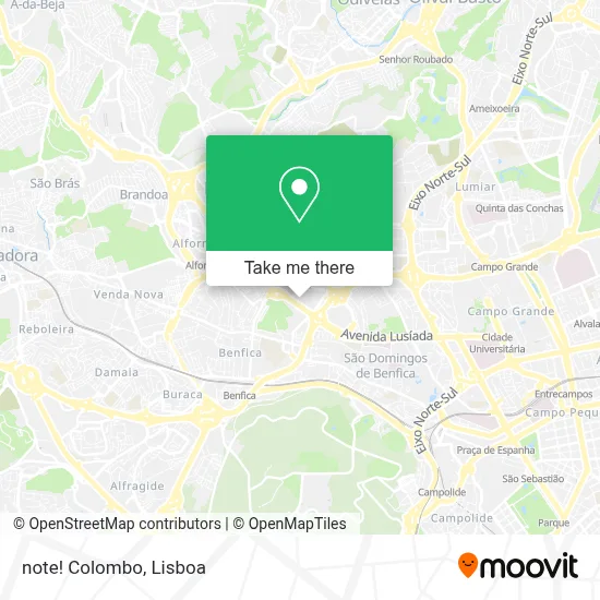 note! Colombo map