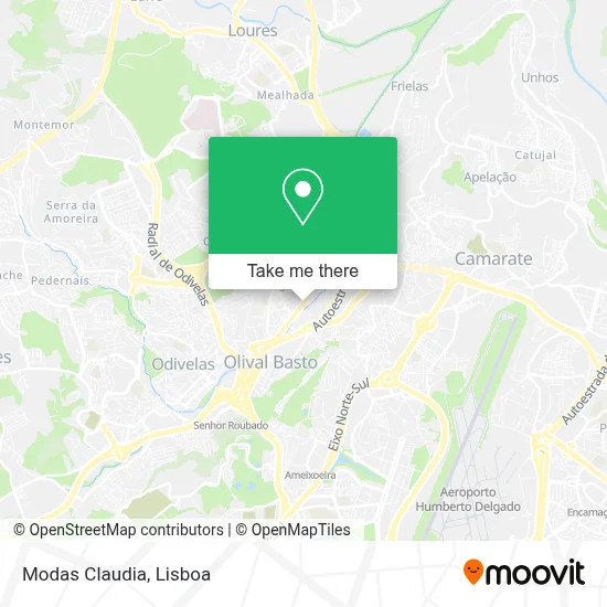 Modas Claudia map
