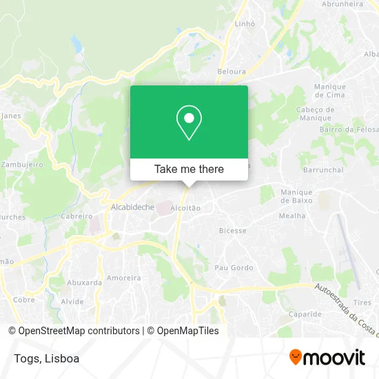 Togs map