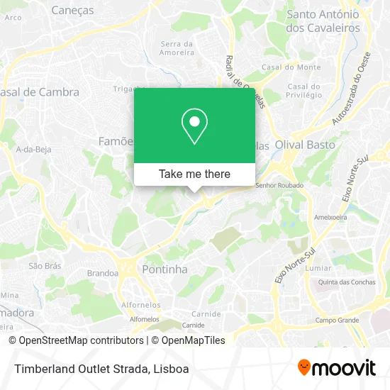 Timberland Outlet Strada map