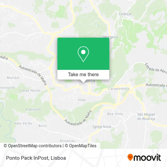 Ponto Pack InPost map