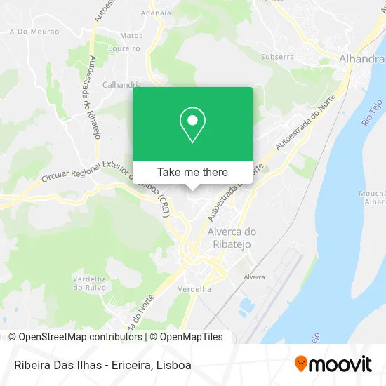 Ribeira Das Ilhas - Ericeira map