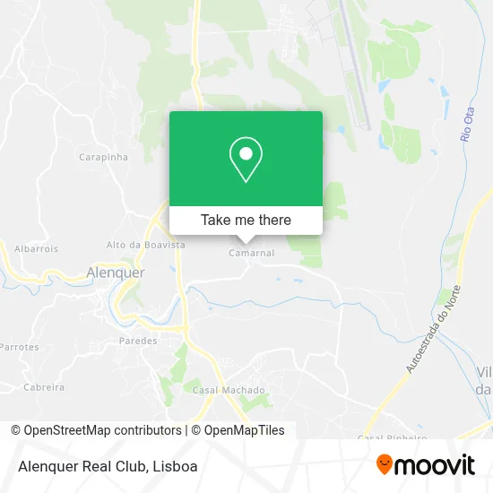 Alenquer Real Club map