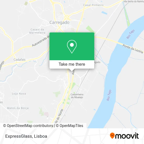 ExpressGlass map