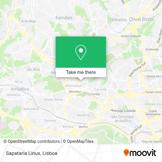 Sapataria Linux map