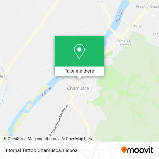Eternal Tattoo Chamusca map