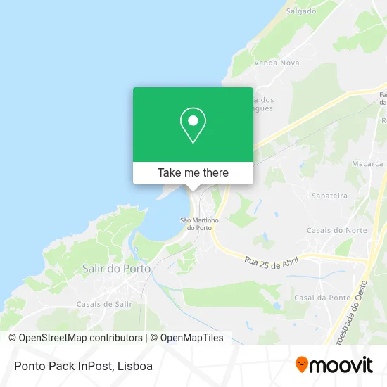 Ponto Pack InPost map