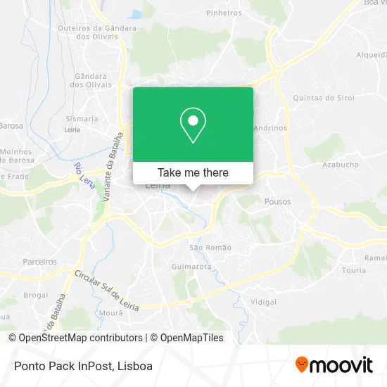 Ponto Pack InPost map