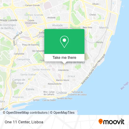 One 11 Center map