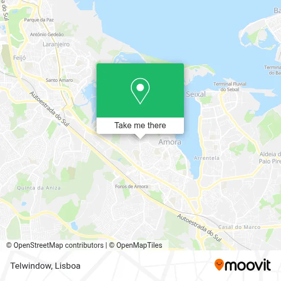 Telwindow map