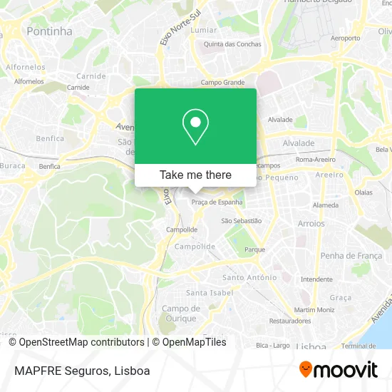MAPFRE Seguros map